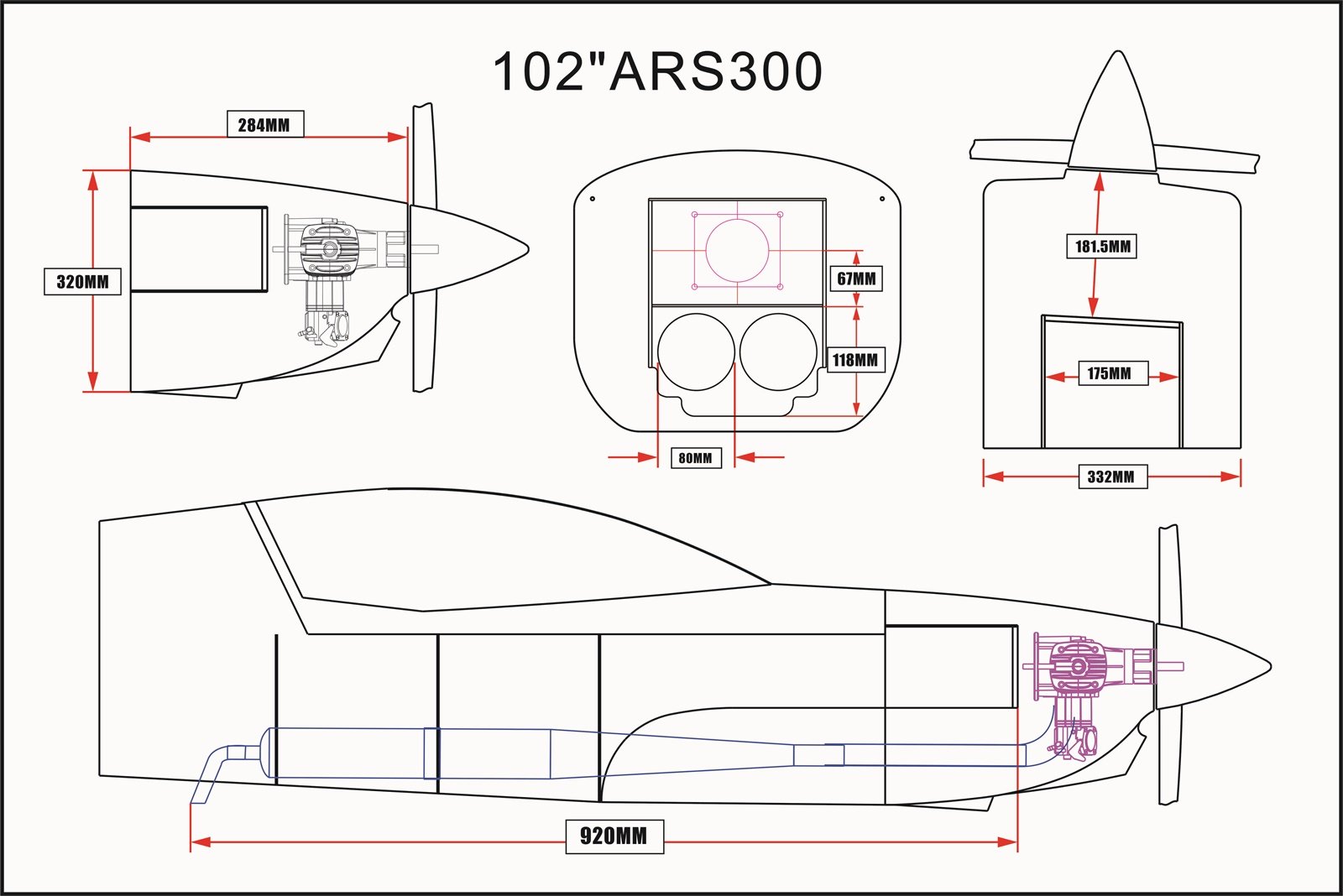 ARS 300 - 102 V3 - orange/grau/weiß - E