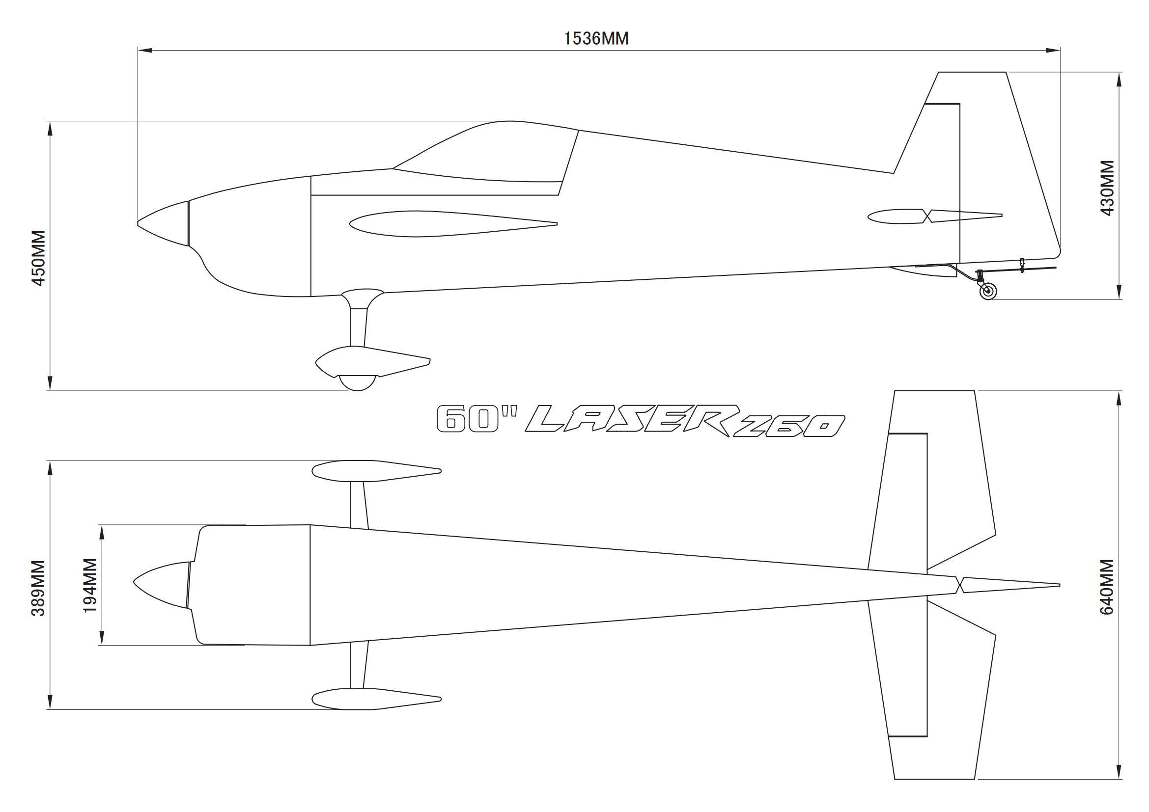 LASER 260 - 60 V2 - gelb/weiß/blau - D - PNP