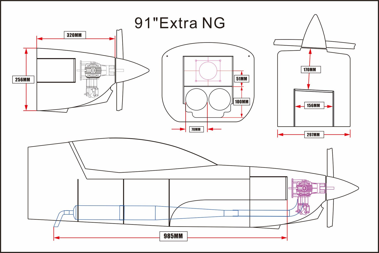 Extra NG - 91  - weiß/orange/grau/blau - C