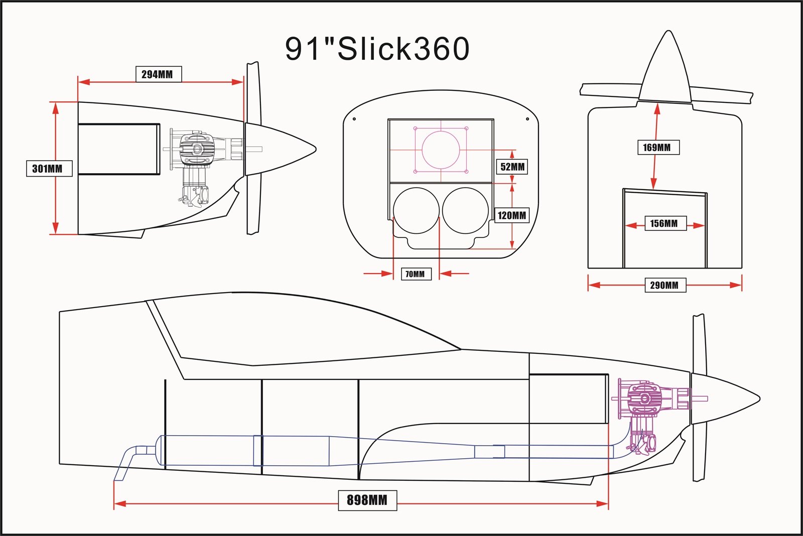 Slick 360 - 91 V3 - gelb/rot/blau - D