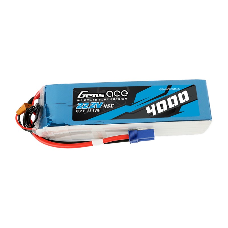 4000mAh 22.2V 45C 6S1P LiPo