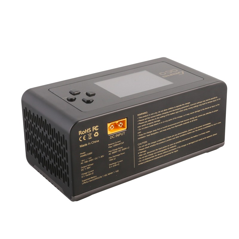iMars D300 G-Tech Channel AC/DC 300W/700W RC Battery Charger-EU Black