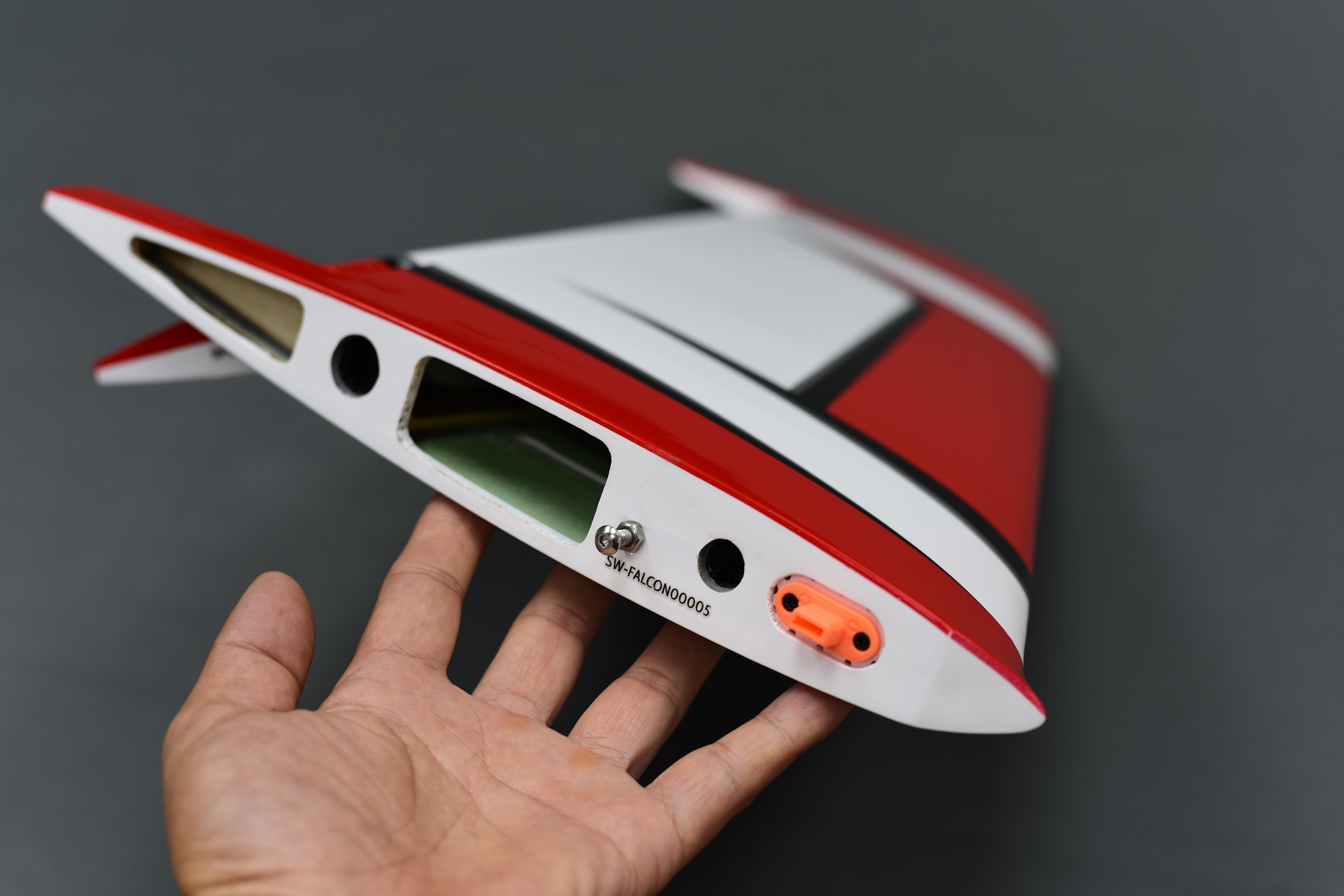 Falcon 110 - rot/schwarz/grau/weiß - A