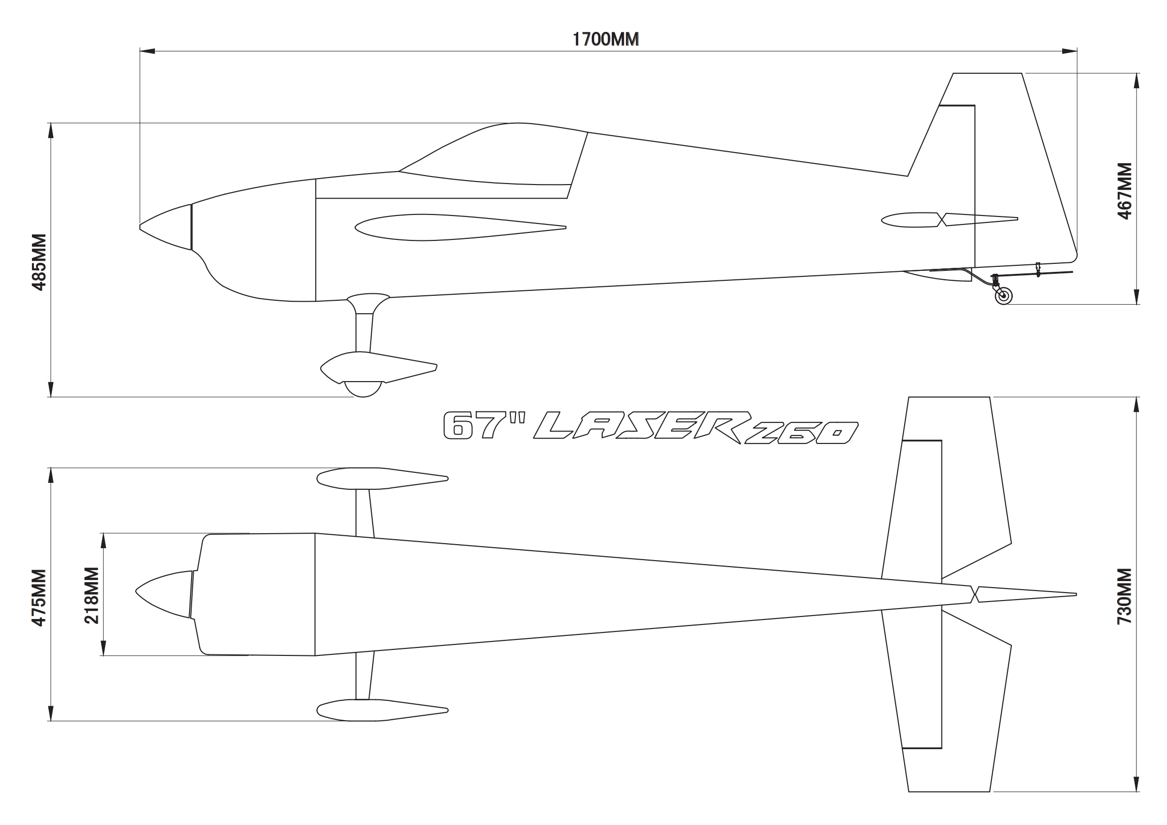 Laser 260 - 67 - gelb/weiß/blau - D