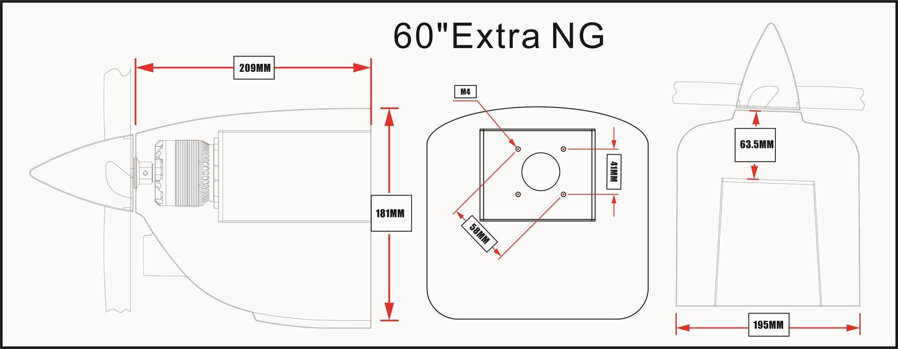 EXTRA NG - 60 - weiß/orange/blau/grau - C