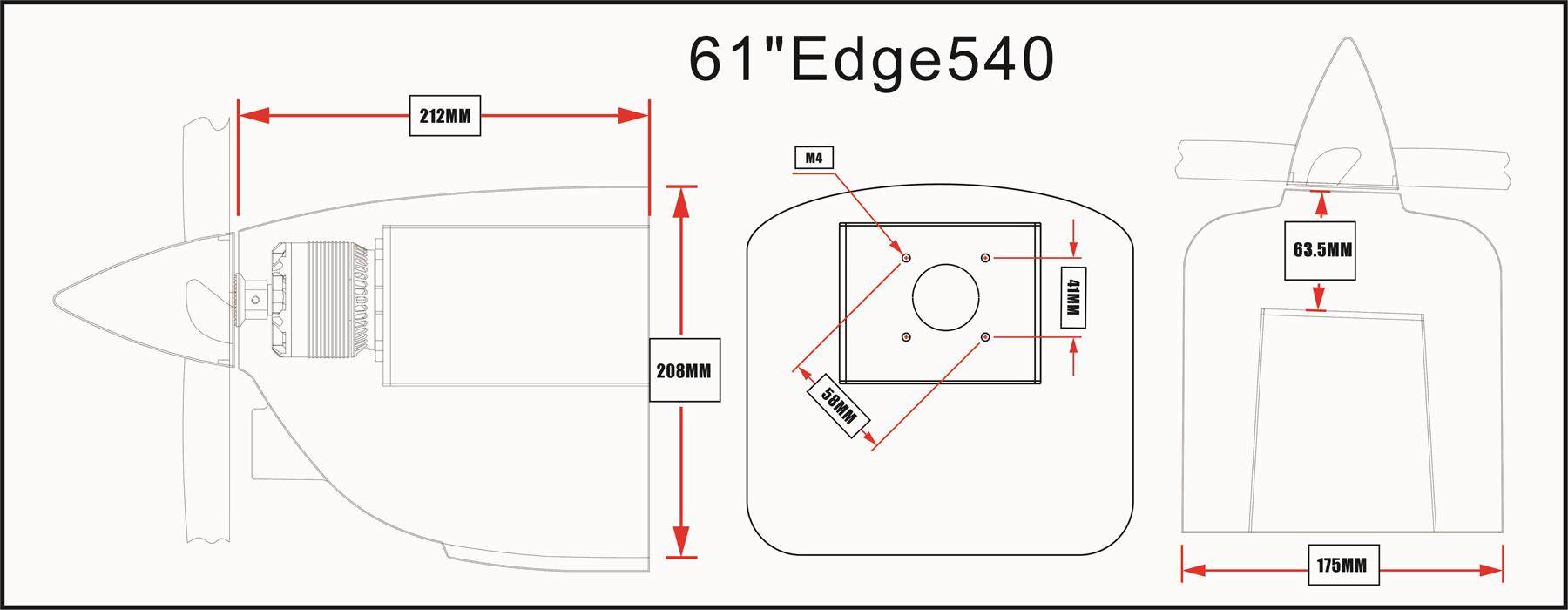 EDGE 540 - 61 - gelb/grau/weiß - F - PNP