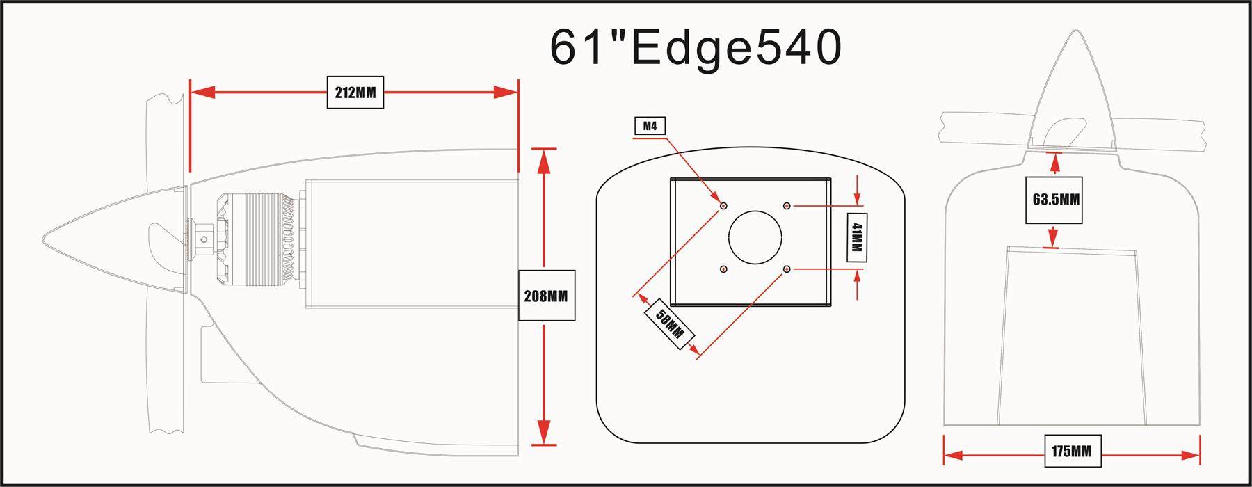EDGE 540 - 61 - gelb/grau/weiß - F