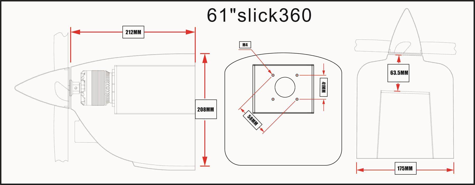 SLICK 360 - 61 V2 - gelb/rot/blau
