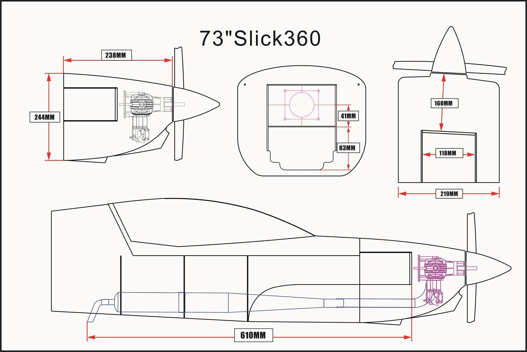 SLICK 360 - 73 - V3 - gelb/rot/blau
