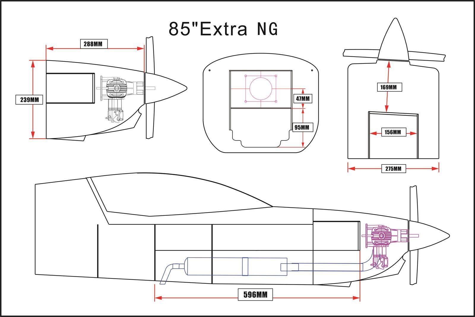 Extra NG - 85 - weiß/orange/grau/blau - C