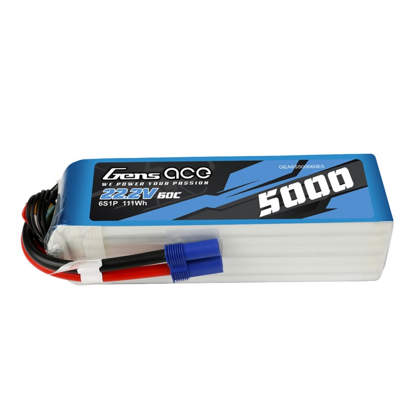 5000mAh 22.2V 60C 6S1P LiPo