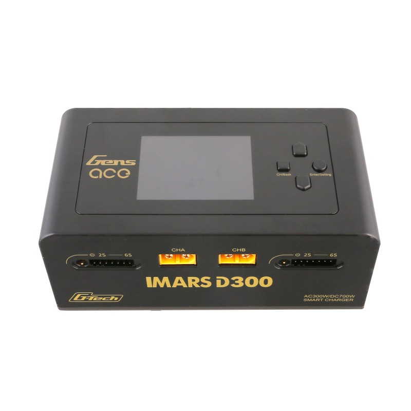 iMars D300 G-Tech Channel AC/DC 300W/700W RC Battery Charger-EU Black