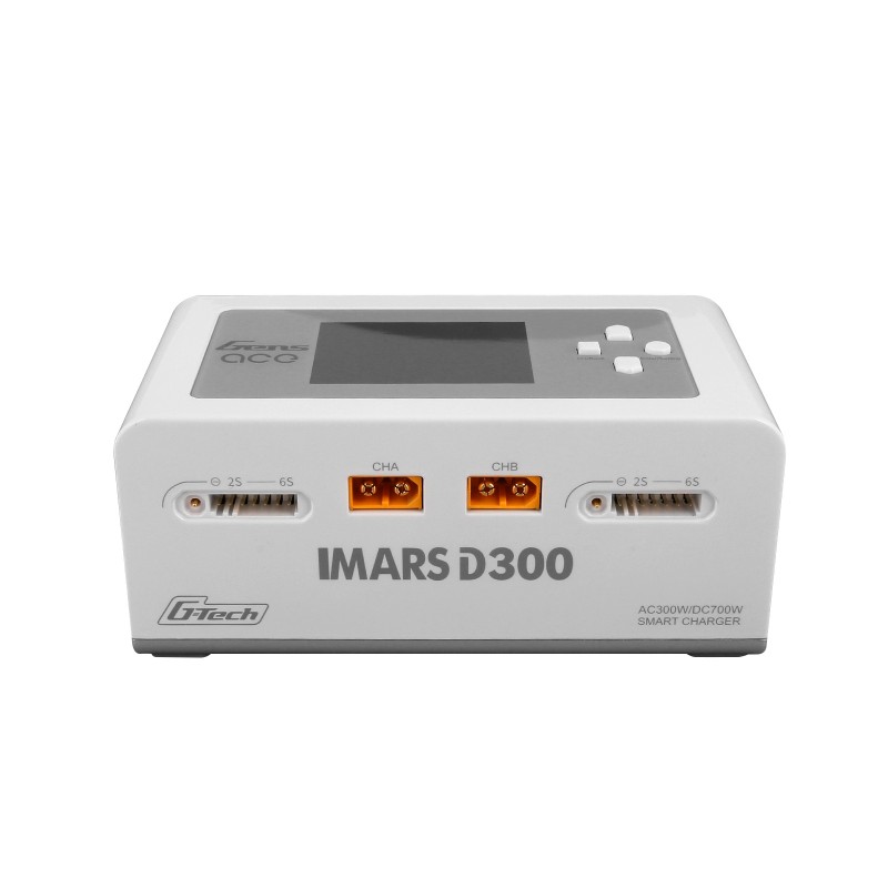 iMars D300 G-Tech Channel AC/DC 300W/700W RC Battery Charger-EU White